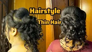 &ldquo;Easy Party Hairstyle for Thin Hair 💖 | Simple Hairstyle for Girls | Add Volume Instantly 💇&zwj;♀️
