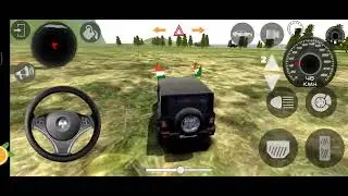 Indian car simulator 3d.modifeid black thar Offroad