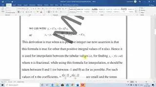3CE2-01, AEM, UNIT-1, L-5, Newton Forward Interpolation Formula by Sunil Kumar Sharma