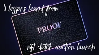 5 Lessons Learnt from Kevin Rose's launch of his Proof Collective NFT via Dutch Auction