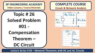 26 Solved Problem #01   Compensation Theorem   DC Circuit