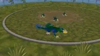 Spore Creature- Varactyl (green)