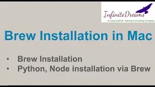 Brew Installation in Mac OS : Python, terraform installation using brew