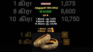 சற்றுமுன் 1800 சரிவு | today gold rate | gold | thangam vilai | @futurelife2024