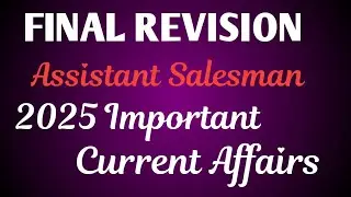 2025 Important Current Affairs #ASM REVISION