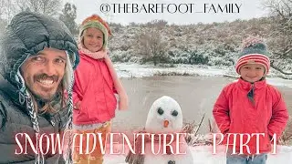 ☃️The Barefoot Family | Snow Adventure... Part 1☃️