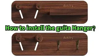 How to install the #Ackitry Guitar Wall Mount?