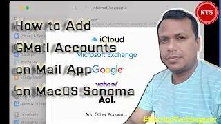How to Add Mail Accounts on Mail App on macOS Sonoma | Add  Gmail Account to Apple Mail App | MacOS