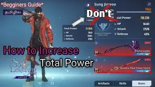 How to Increase Total power [Solo Leveling Arise] in Tamil | Guide - Arise Tamil