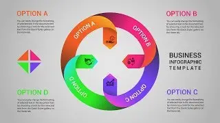 Circular Business Infographics Design Templates  Illustrator Tutorials