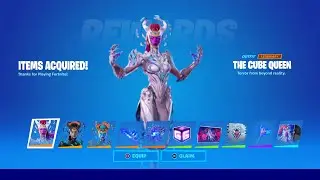 How To Complete ALL THE CUBE QUEEN CHALLENGES in Fortnite! (Cube Queen Skin Quests)