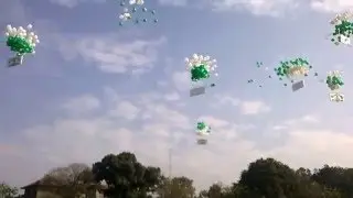Thanksgiving Service - Release of 100 Baloons. Centennial Year Celebrations