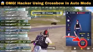 😱 OMG! H@cker Using Crossbow In Auto Mode At Leaderboard #1 Conqueror😱 -SAMSUNG A3,A5,A6,A7,J2,J5