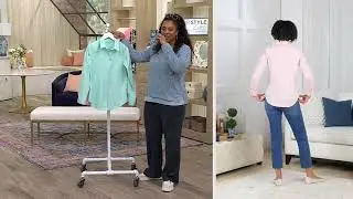 Coldwater Creek No-Iron Button Front Shirt in Prints & Solids on QVC