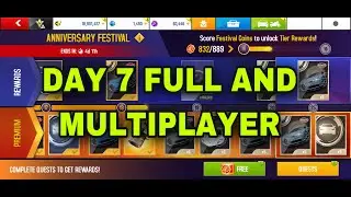 Asphalt 8, Day 7 Full, Unlock Bugatti Chiron, Festival Check Out