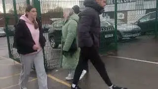 Walking down to Vale Park the home of Port Vale 