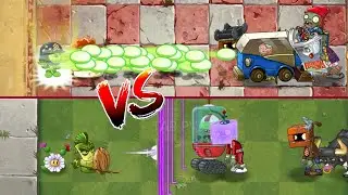 PvZ 2 - Plant Couple Team VS 4 Vase Breaker Zombies -  p29 - Who's the stronger ? #pvzgameplay