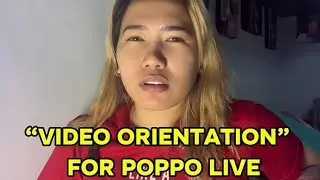 Video Orientation for Poppo Live by Lily Cruz | Helpful Video for Begginers | Tutorial Video