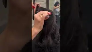 Long hair step cutting #hairstyle #hair #haircutting