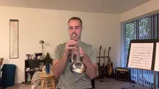 Mike Gillespie plays Carl Saunders&rsquo; jazz trumpet solo on Get Down to It