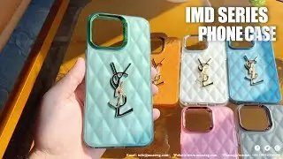 The Diamond Pattern Phone Case With  Chanel Dior LV Yves Saint Laurent LOGO For iPhone Series