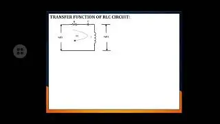 Finding transfer function of RLC network in tamil | simple control system RLC problems in tamil