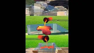 BulletProof 😱 Glass-ல Lava ஊத்துனா | #shorts #tamil#experiment
