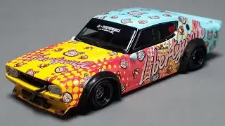 1/64 Nissan Skyline Kenmeri LWBK Kuma by MiniGT 698  diecast model car review