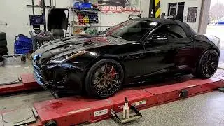 Jaguar Ftype R W/New AG Avant Garde Wheels Install with Porsche Spec Michelin Pilot Sport 4S Tires