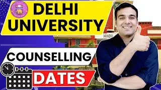 Delhi University Counseling Dates🥳 #shorts