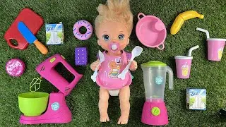 5 Minutes Satisfying with Unboxing Cute Pink Baby Alive Doll Kitchen Set Toys Collection | ASMR 