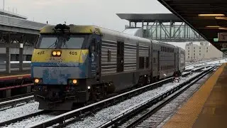 MTA Long Island Rail Road: DE30AC & 2-Car Set of C3&rsquo;s Transferring at Jamaica 