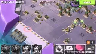 Boom Beach MEGA CRAB Stage 7! Attacking Stage 8!