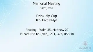 Riverwood Memorial Meeting - 18th January 2026