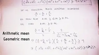 Relation between Arithmetic mean and geometric mean | problem and solution on A.M and G. M