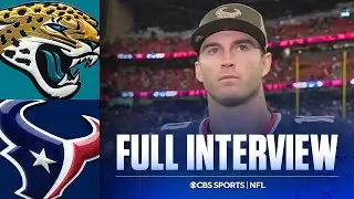 Davis Mills after the Texans thrilling 19-point comeback against the Jaguars in the 4th quarter