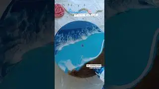 Handcrafted resin ocean theme clock for peaceful spaces#shorts#viral#clock#resinclock#resin#resincra