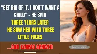 “Get Rid of It, I Don’t Want a Child,” He Said—Three Years Later, He Saw Her With Three Little Faces