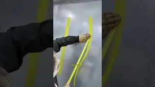 Как наклеить малярную ленту без складок #шорты