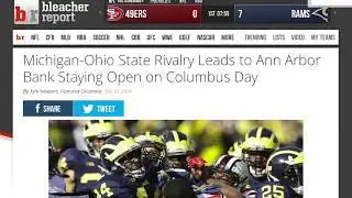 Bank of Ann Arbor's Columbus Day Tweet vs Ohio State
