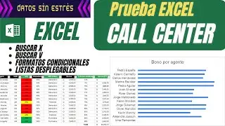 Prueba de Excel para CALL CENTER | BILLING, QA, RTA, Team Leader, supervisores etc.