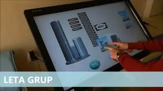 Multitouch presentation at PQLabs Touch screen