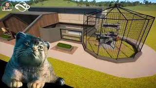 Строительство вольера для маленьких кошек в Planet Zoo — манул