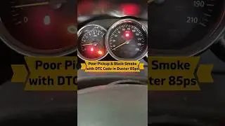 Renault Duster 85ps Engine Poor Pickup & Black Smoke/ Low Mileage with DTC code #shorts #duster