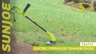 Sun Joe SB601E Sharper Blade Stringless Electric Trimmer/Edger, Green