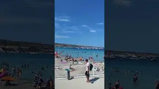 Walking Tour - Mellieha Bay - Malta - August 2025 #travel#lovinmalta #visitmalta#walkingtour #beach