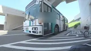西鉄バス北九州  7番 製鉄飛幡門行き 北九州市立美術館→鞘ヶ谷社宅前 乗車・下車  車椅子