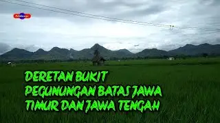 Pemandangan Alam Bukit - Bukit Pegunungan Wilayah Batas Wonogiri Jawa Tengah dan Ponorogo Jawa Timur