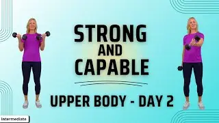 20-Minute Standing Upper Body Workout with Dumbbells | No Floor