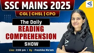 READING COMPREHENSION #03 | SSC CGL/CHSL English | Preshika ma'am L52 | #airGurukul